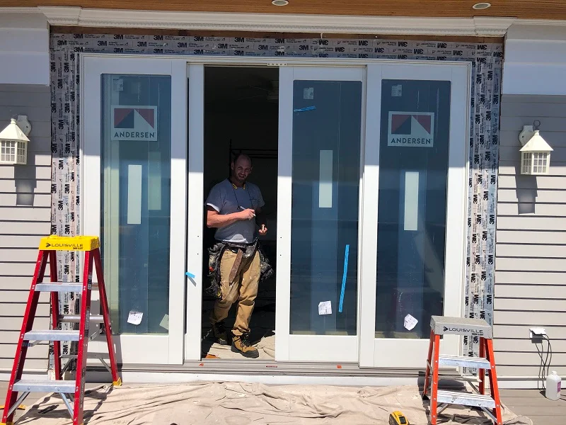 Andersen A Series 4 panel patio door installed in Norwalk, CT